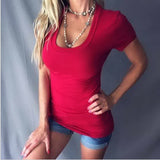 5XL T-shirt Women Sexy Deep
